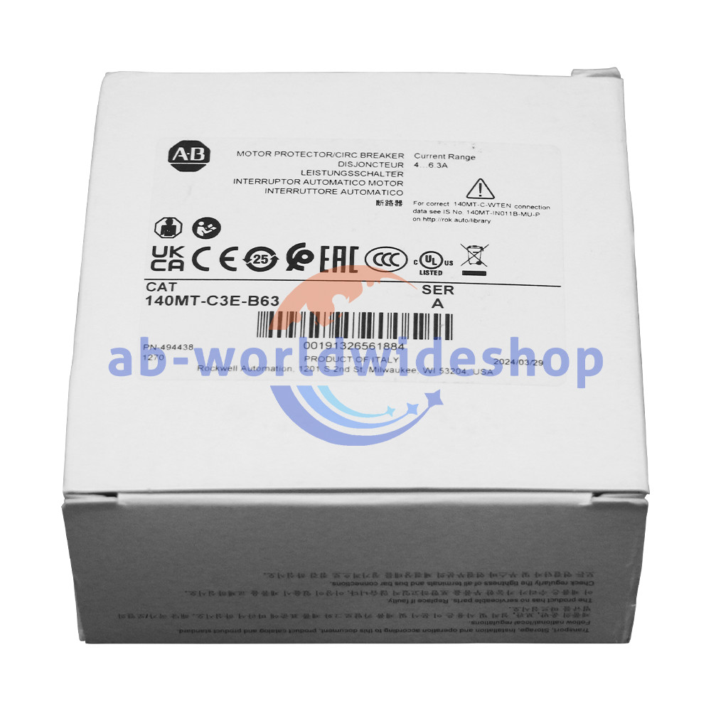 New Factory 140MT-C3E-B63 Motor Protection Circuit Breaker-FAST Shipping