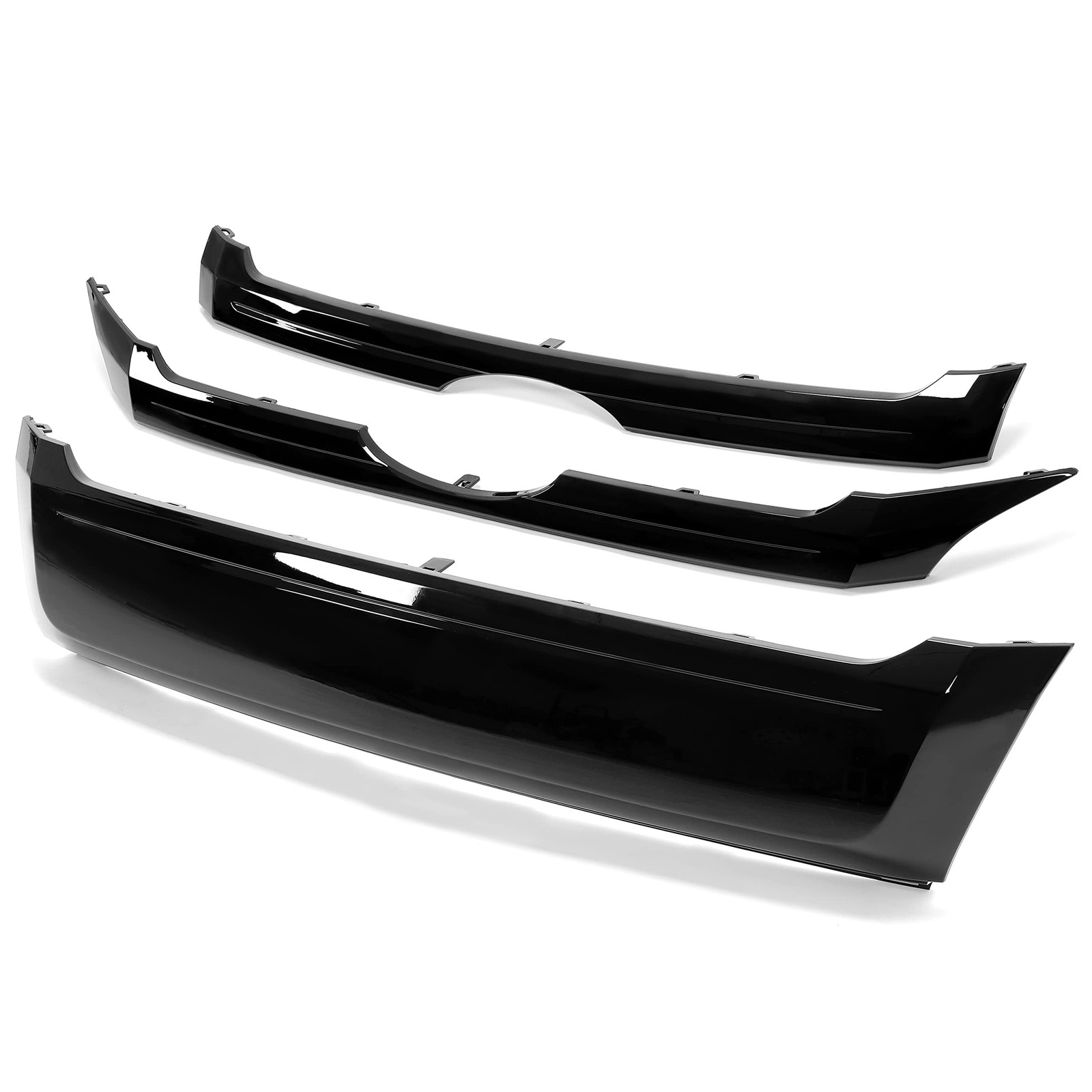 Kojem Front Black Grille Trim Cover Compatible with 2011-2014 Ford Edge Repla…