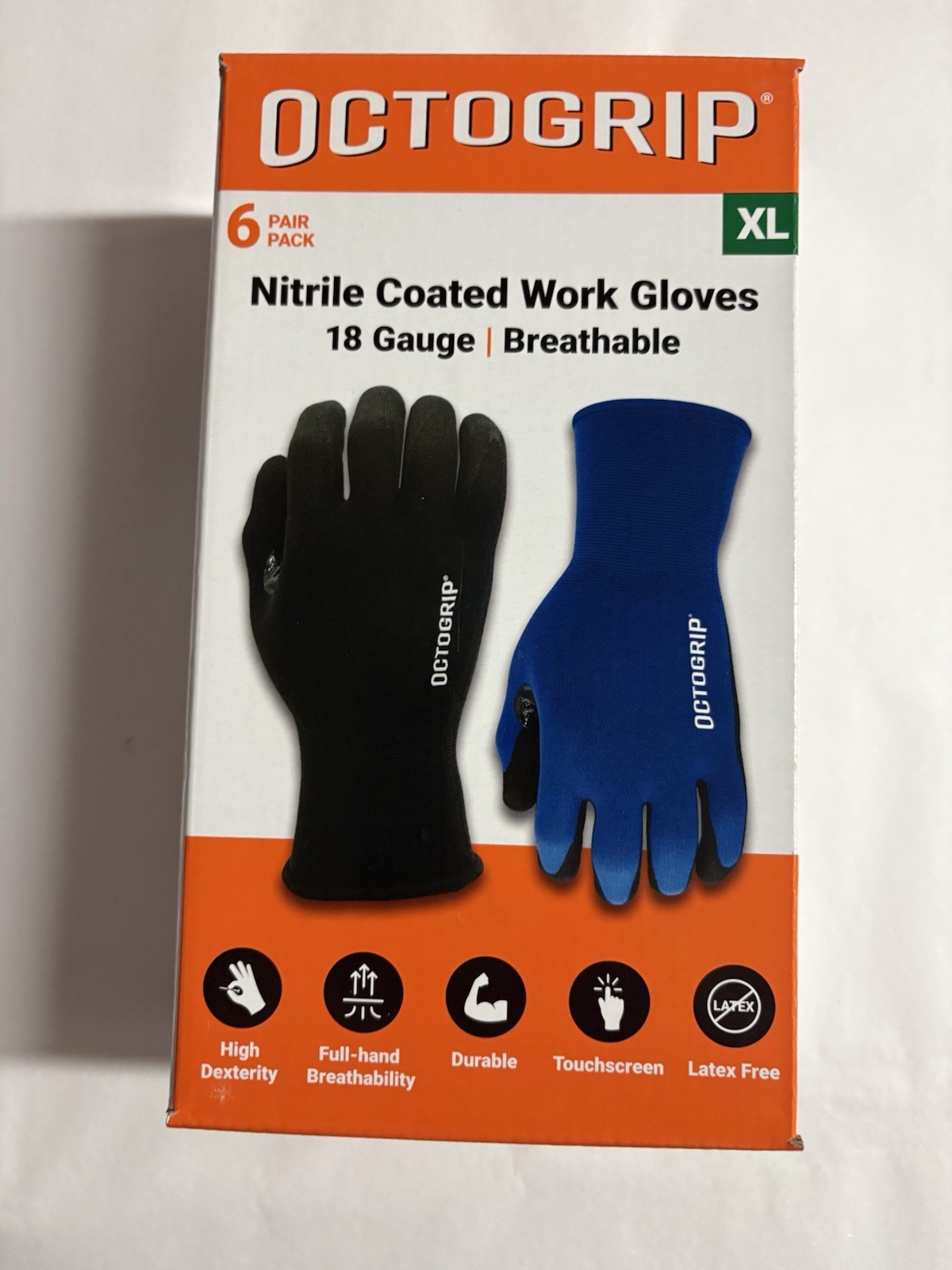 Octogrip Nitrile Coated Work Gloves