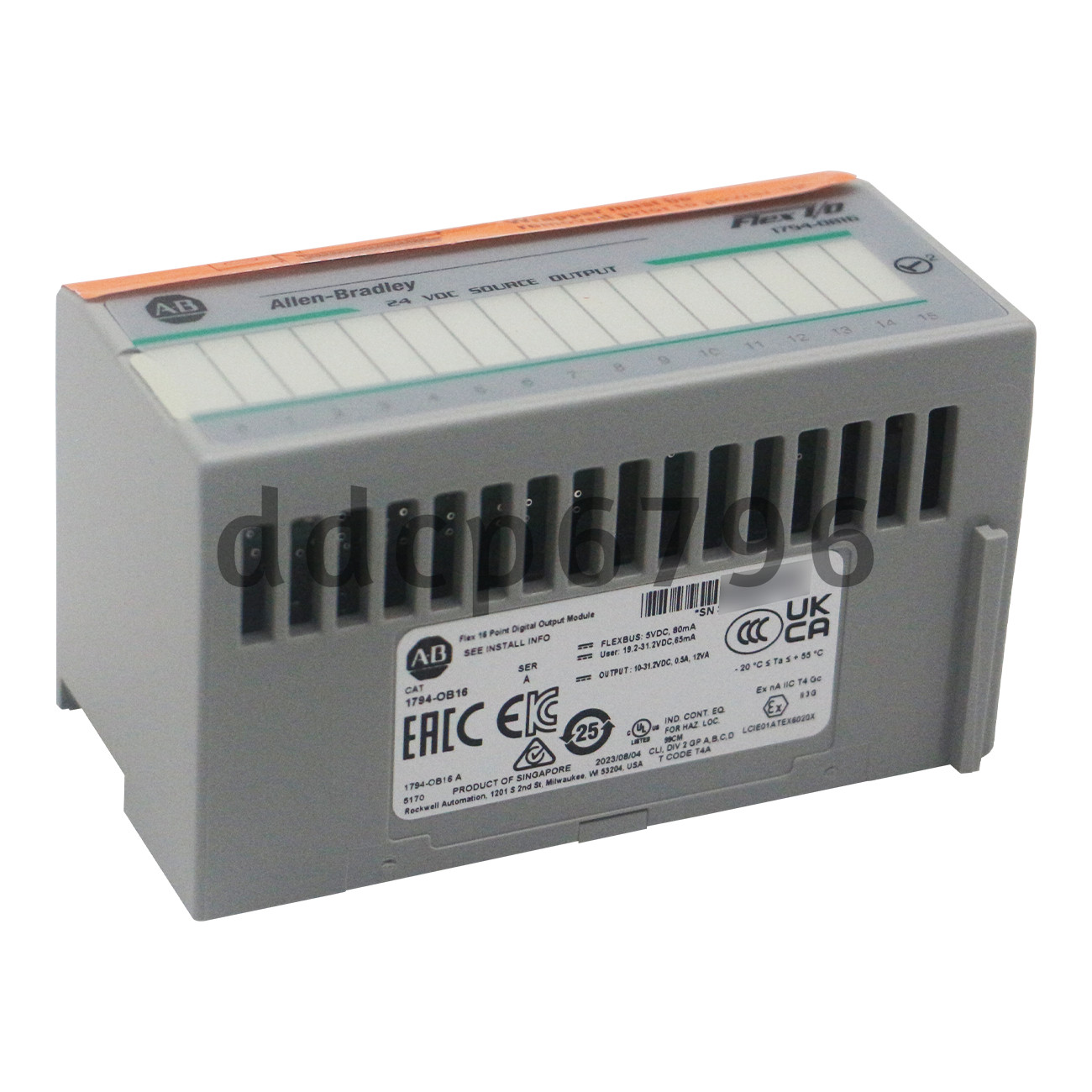 New Factory Allen Bradley 1794-OB16 — Flex 16 Point Digital Output Module