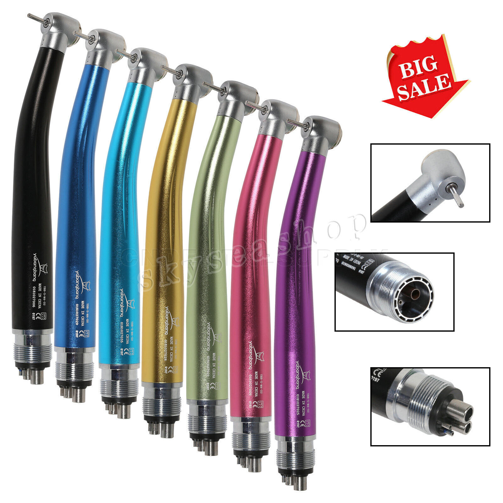 NSK PANA MAX Style Dental High Speed Handpiece Turbine 2/4Holes 7-Colors Rotor