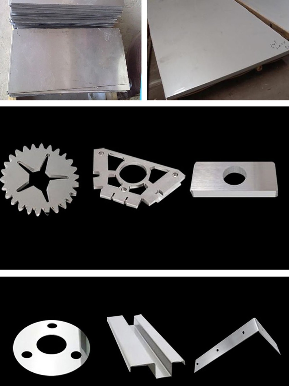 Thick4mm 316Stainless Steel Square Plate Polished Sheet 50/100/150/200/250/300mm