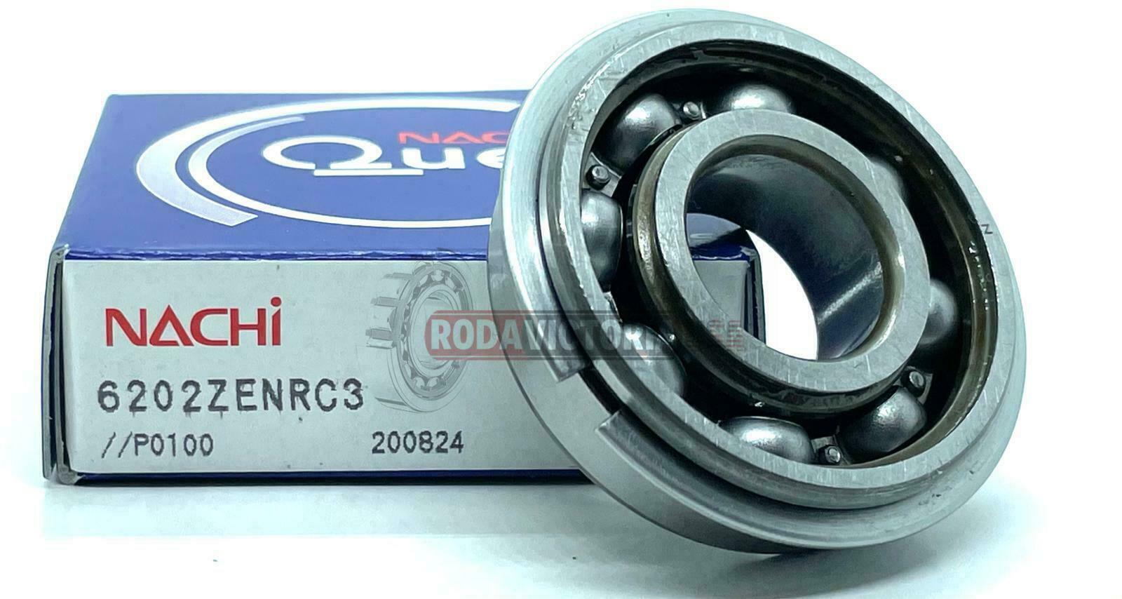 6202 ZENR Nachi Bearing Shielded ONE SIDE C3 Snap Ring Japan 15x35x11