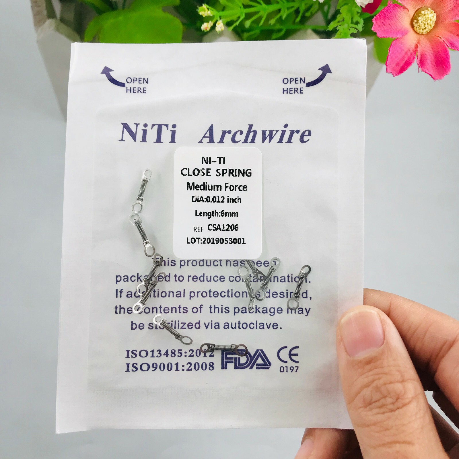 Dental Orthodontic Closed Coil Spring NITI Open Spring 010/012 Force 10Pcs/1Pack