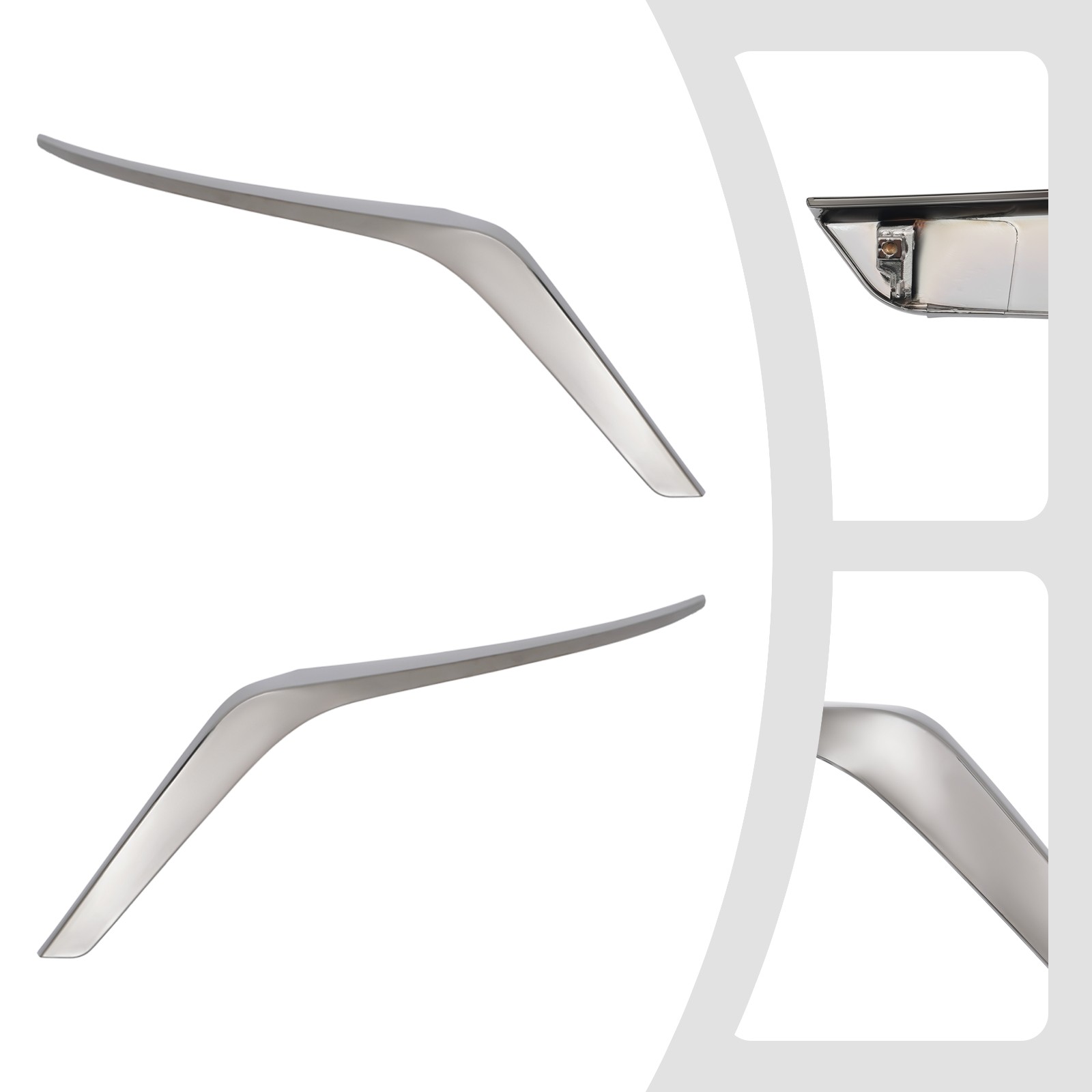 Driver&Passenger Side Front 2* Grille Molding Trims For 2023-2024 Nissan Altima