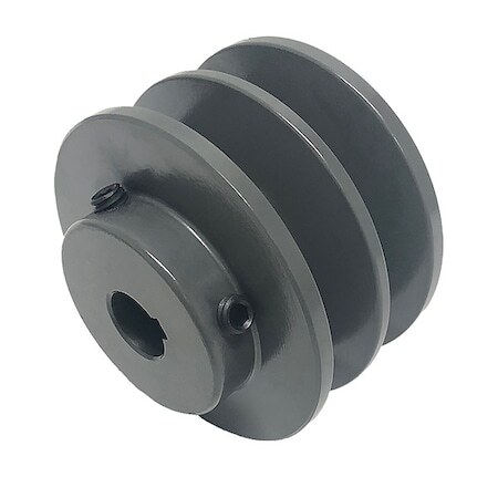 Zoro Select Ak3478 7/8″ Fixed Bore 1 Groove Standard V-Belt Pulley 3.45 In Od