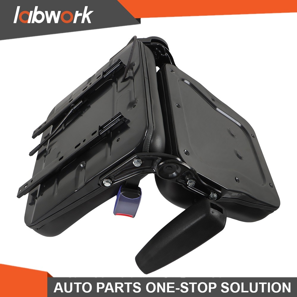 Labwork Universal Adjustable Forklift Tractor Seat Suspension Seat w/Safety Belt