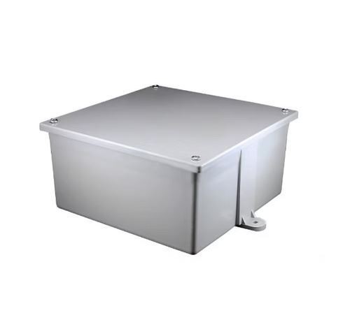 6x6x6 PVC Junction Box ETL Gray Outdoor Electrical Enclosure NEMA Weatherproof