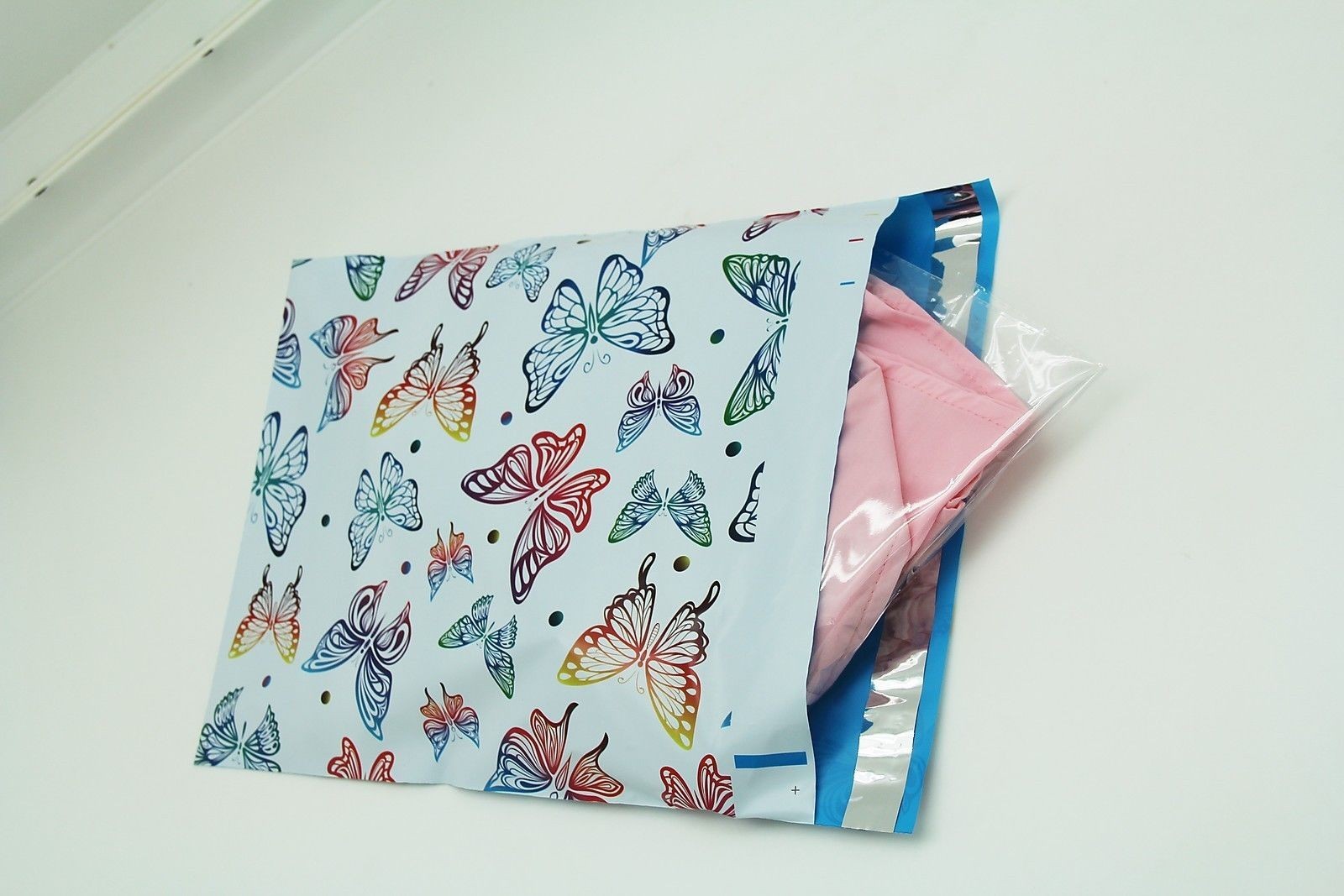 100 12×15.5 Butterfly Designer Poly Mailers Envelopes Boutique Custom Bags