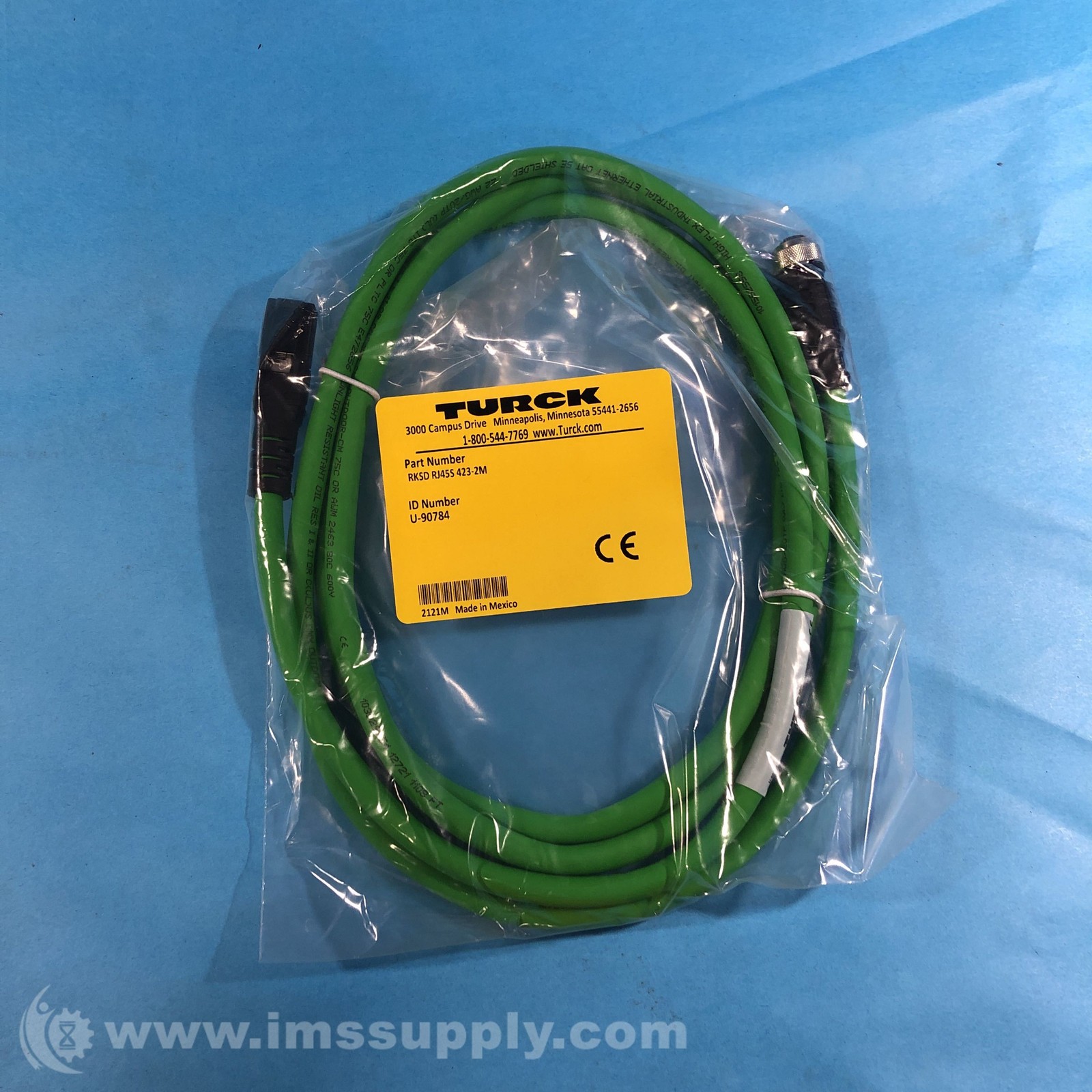 Turck RKSD RJ45S 423-2M PROFINET Cordset Extension Cordset FNFP