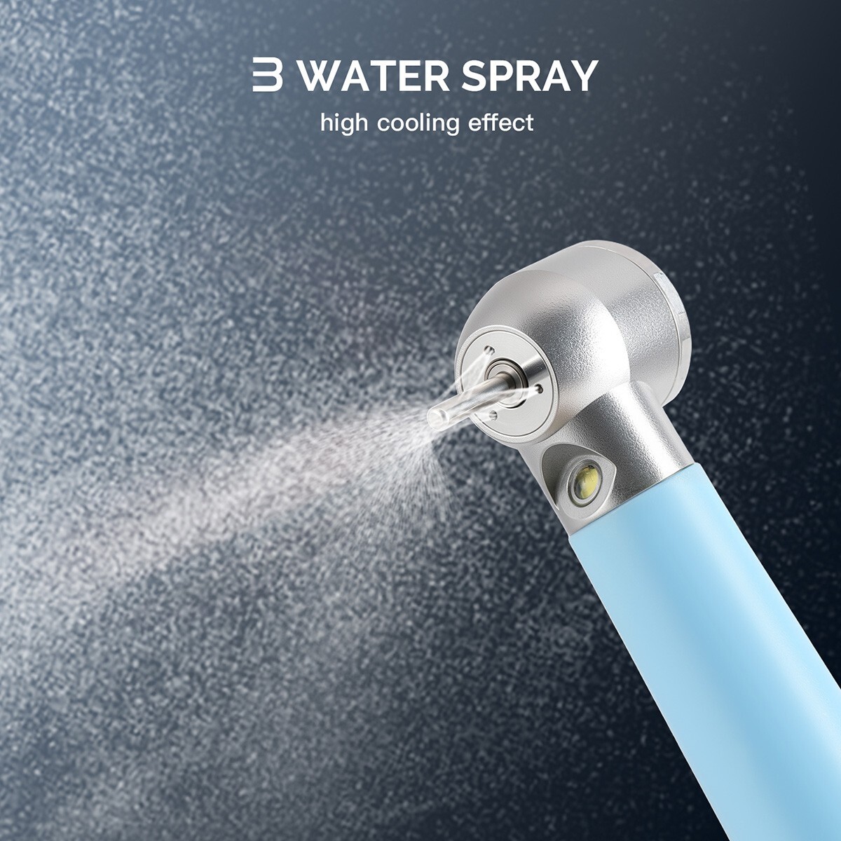AZDENT Dental E-generator LED High Speed Handpiece Plastic 3 Water Spray 4Hole