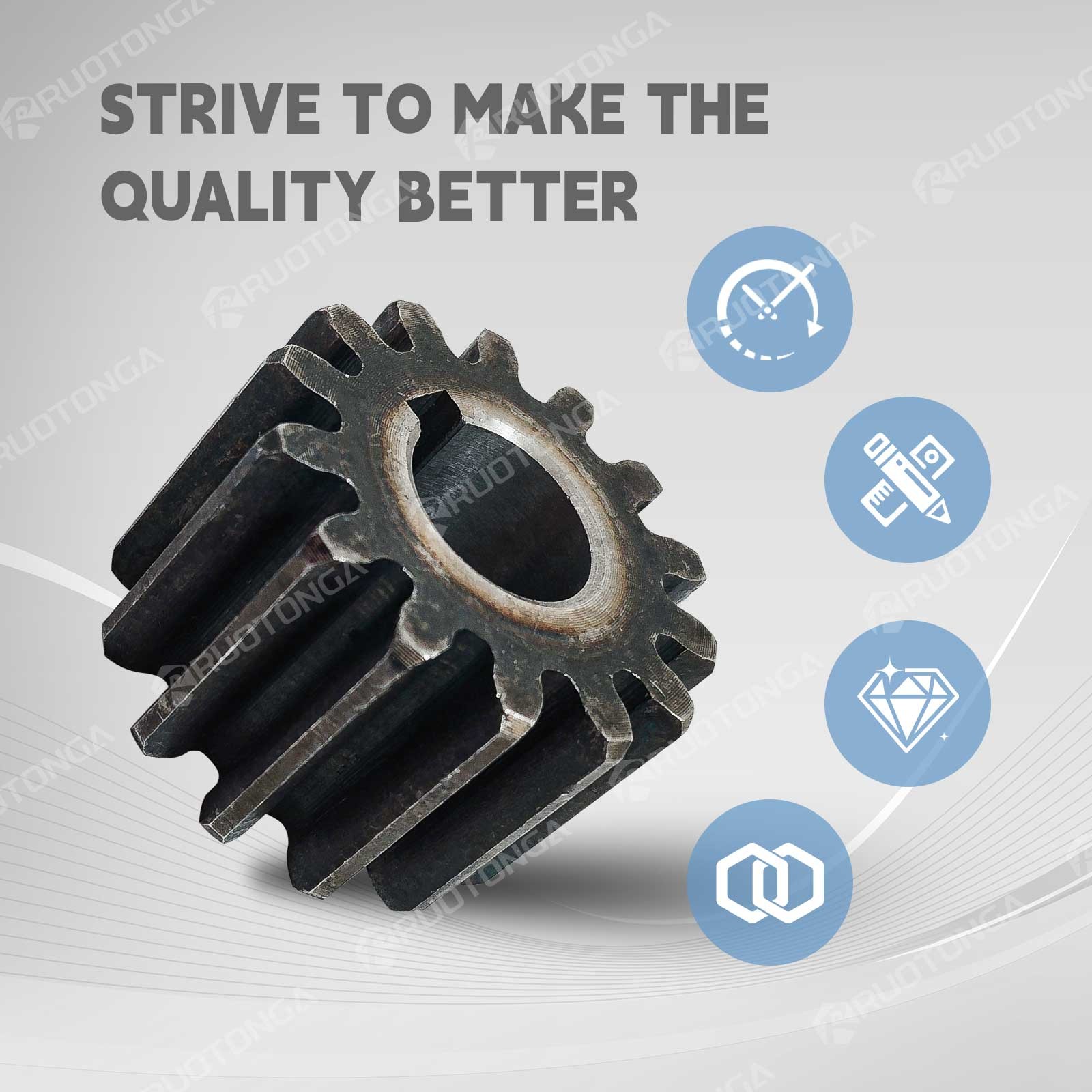 Chinese China One TonMini Excavator Swing Motor Gear，NEW