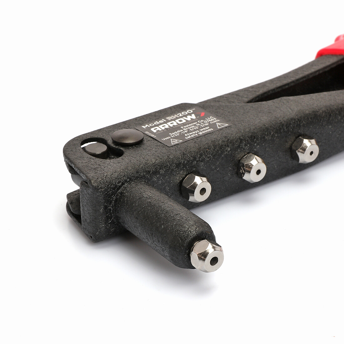 DURATECH 4-in-1 Rivet Gun with 100 Rivets – 3/32″ 1/8″ 5/32″ 3/16″ Heavy Duty
