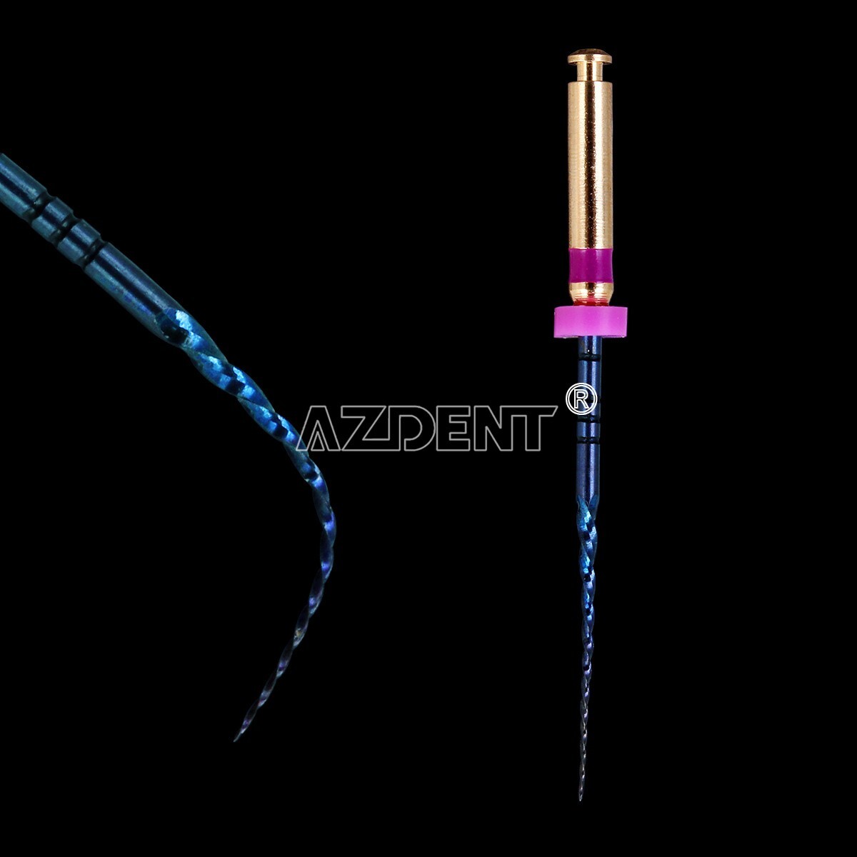 5 Packs Dental Rotary Heat Activated Canal Root Files Needles 25mm Engine Use