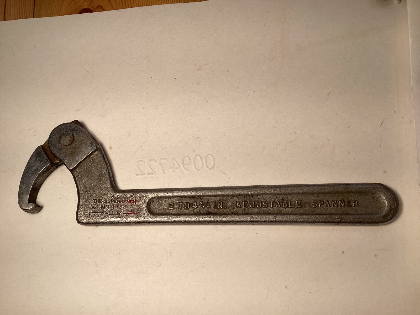 Williams 1474 Adjustable Hook Spanner 2″ To 4-3/4″ Machinist Lathe Wrench USA