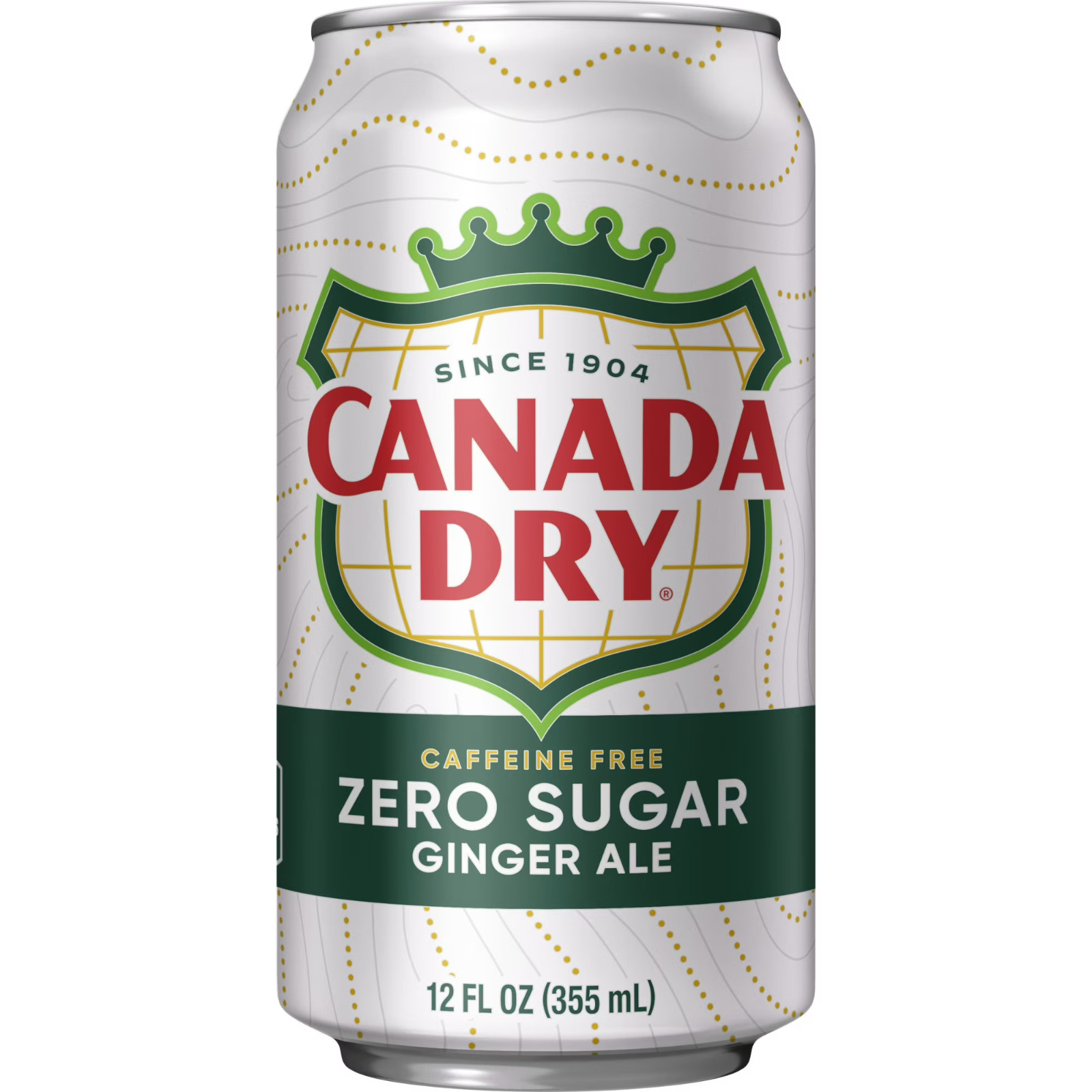 Canada Dry Caffeine Free Zero Sugar Ginger Ale Soda Pop, 12 fl oz, 12 Pack Cans