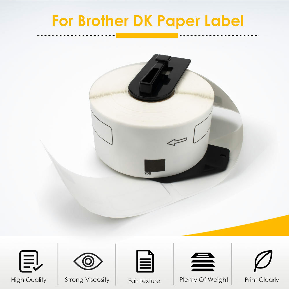 Compatible with Brother Labels DK-2243 DK-2210 DK-2205 DK-1241 DK-1209 DK-1208