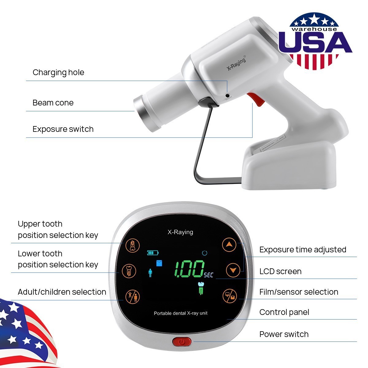 USA Dental Endodontic Apex Locator Electric Root Canal Finder LCD Display