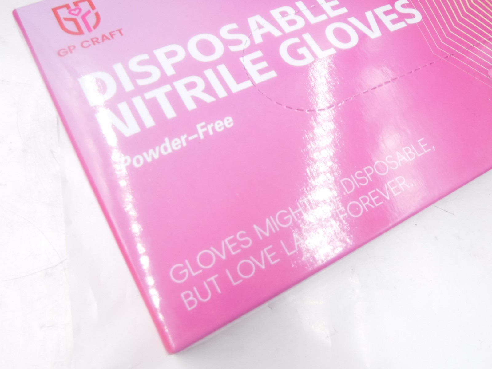 500 Pack GP Craft Size Small Pink Disposable Pink Nitrile Gloves