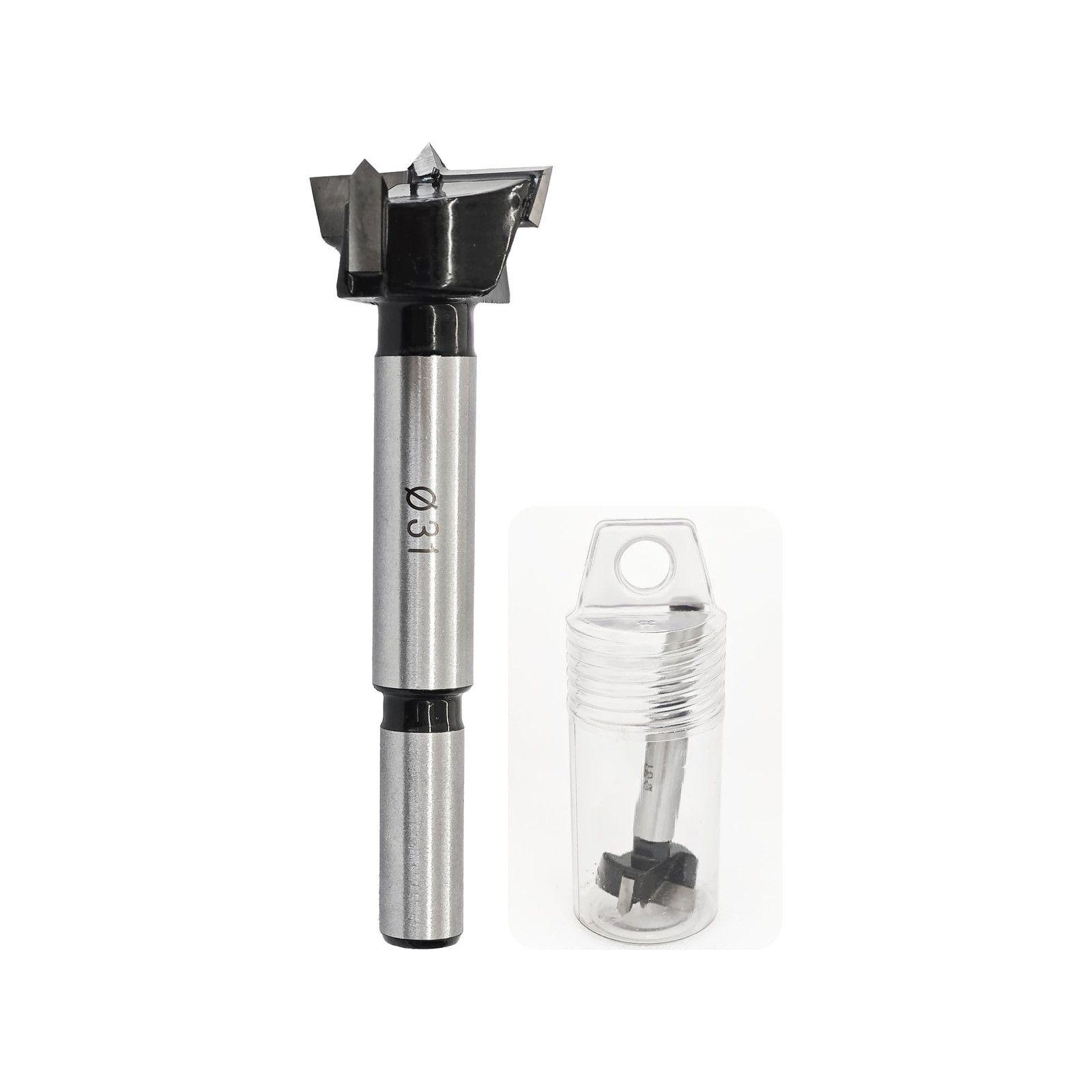 PDETVEO Forstner Drill Bit 31mm (1.22″) Tungsten Carbide Woods 31mm/1.22″
