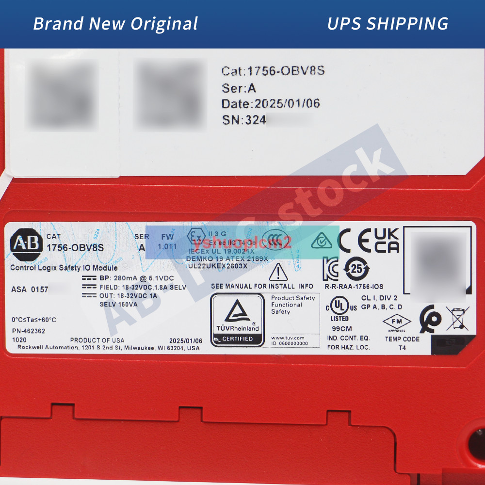 New Sealed 1756-OBV8S A~B Control Logix Safety IO Module