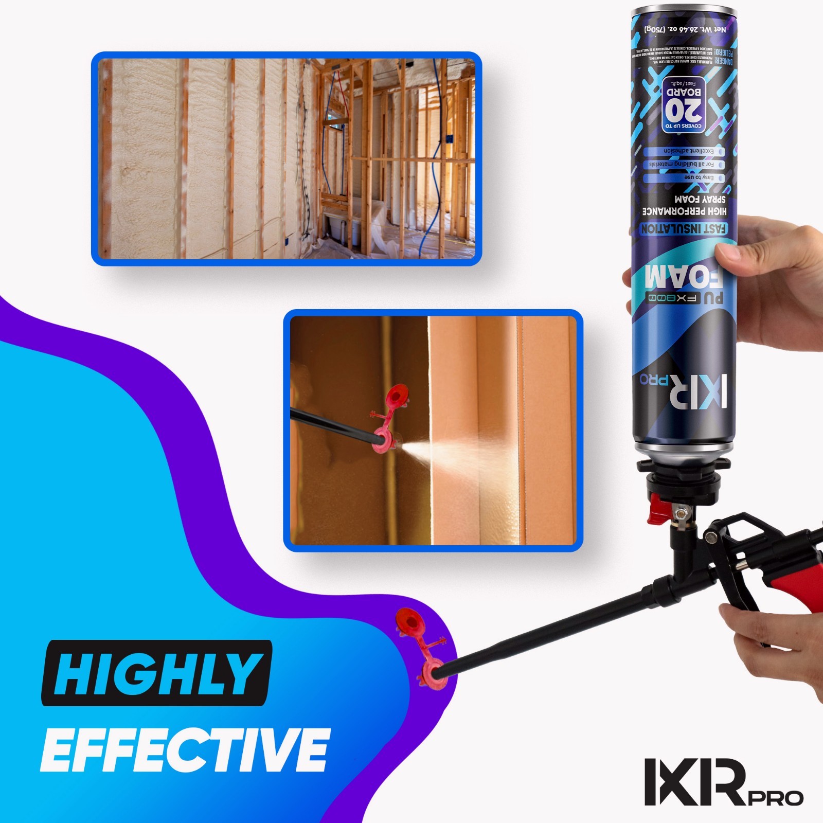 Spray Foam Insulation Can (6 x 23.1 oz. (655 g)) Expanding Foam Sealant