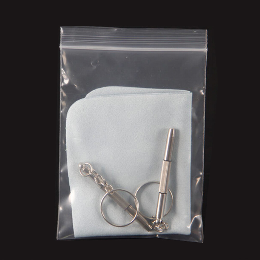 Clear Reclosable Zip lock Plastic 2-Mil Ziplock Bags Poly Jewelry Zipper Baggies