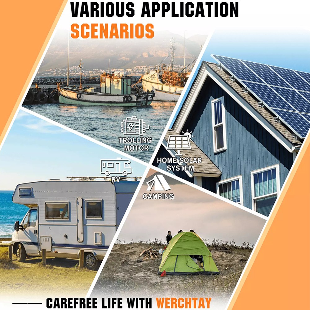 NEW 12V 300Ah LiFePO4 Lithium Battery Deep Cycle BMS Solar RV Marine Off-grid