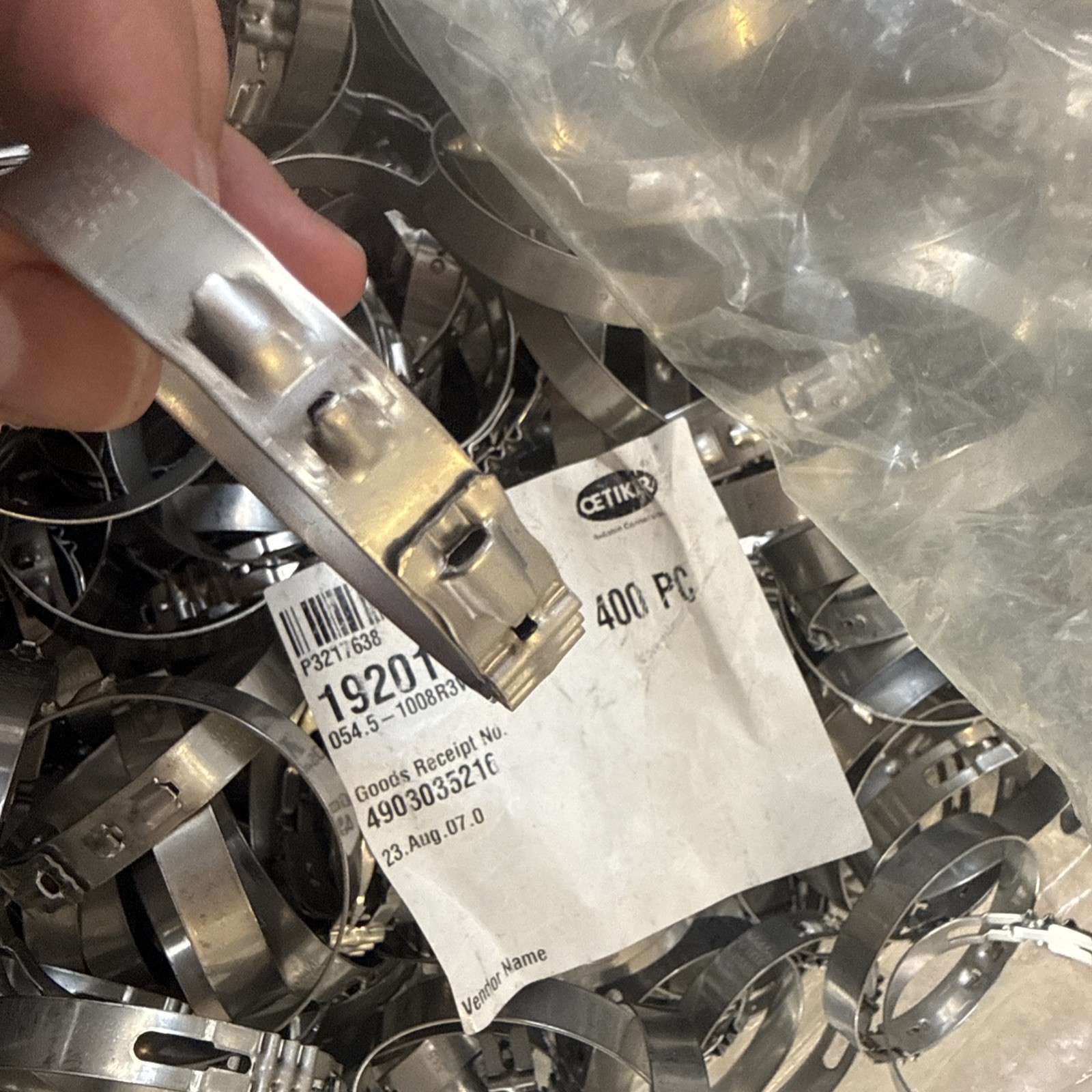400 PCS OETIKER STEPLESS LOW PROFILE CLAMP 192 54.5 19201170 1008R3W
