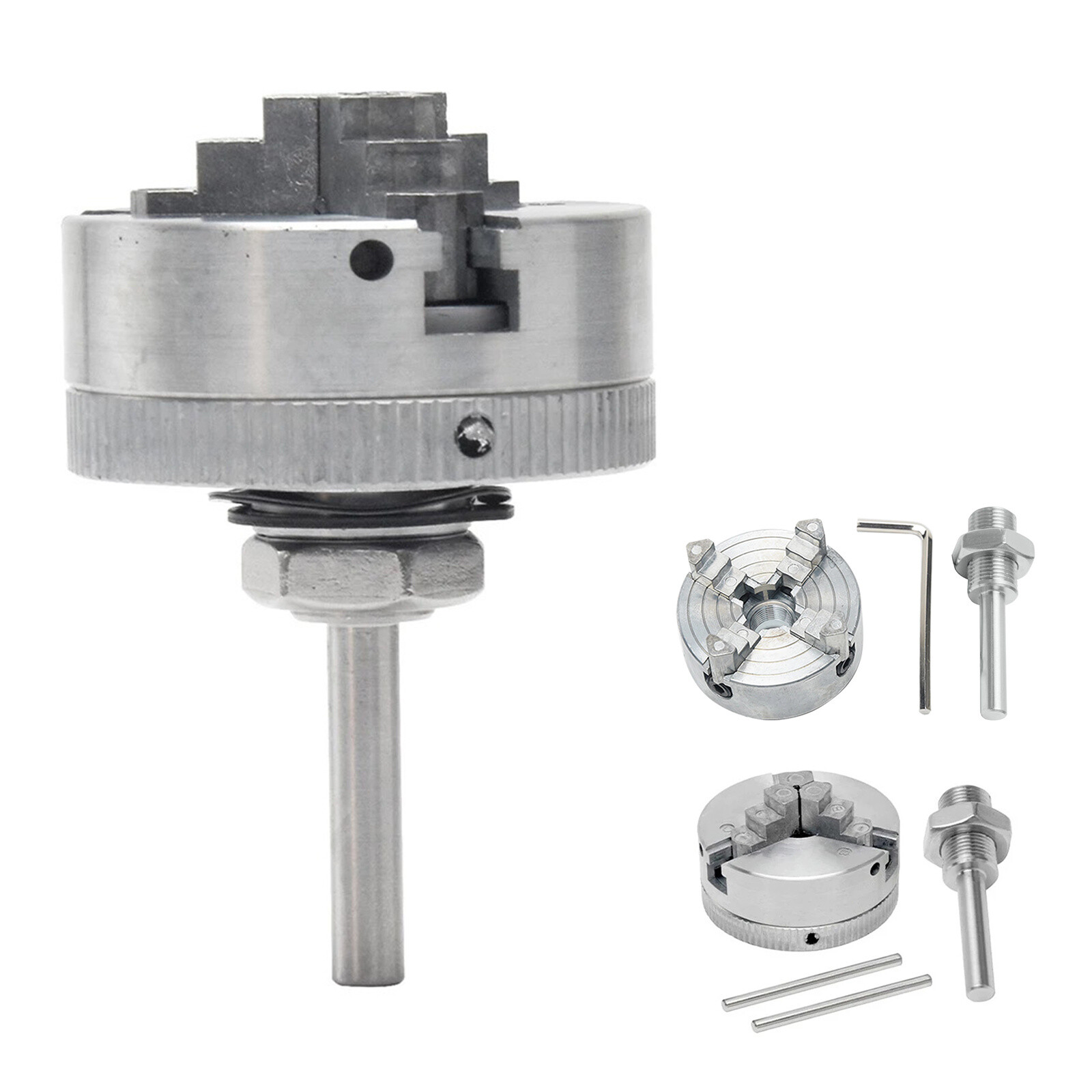 Metal 3/4 Jaws Manual Lathe Chuck Clamp Self-Centering Mini Drill Chuck