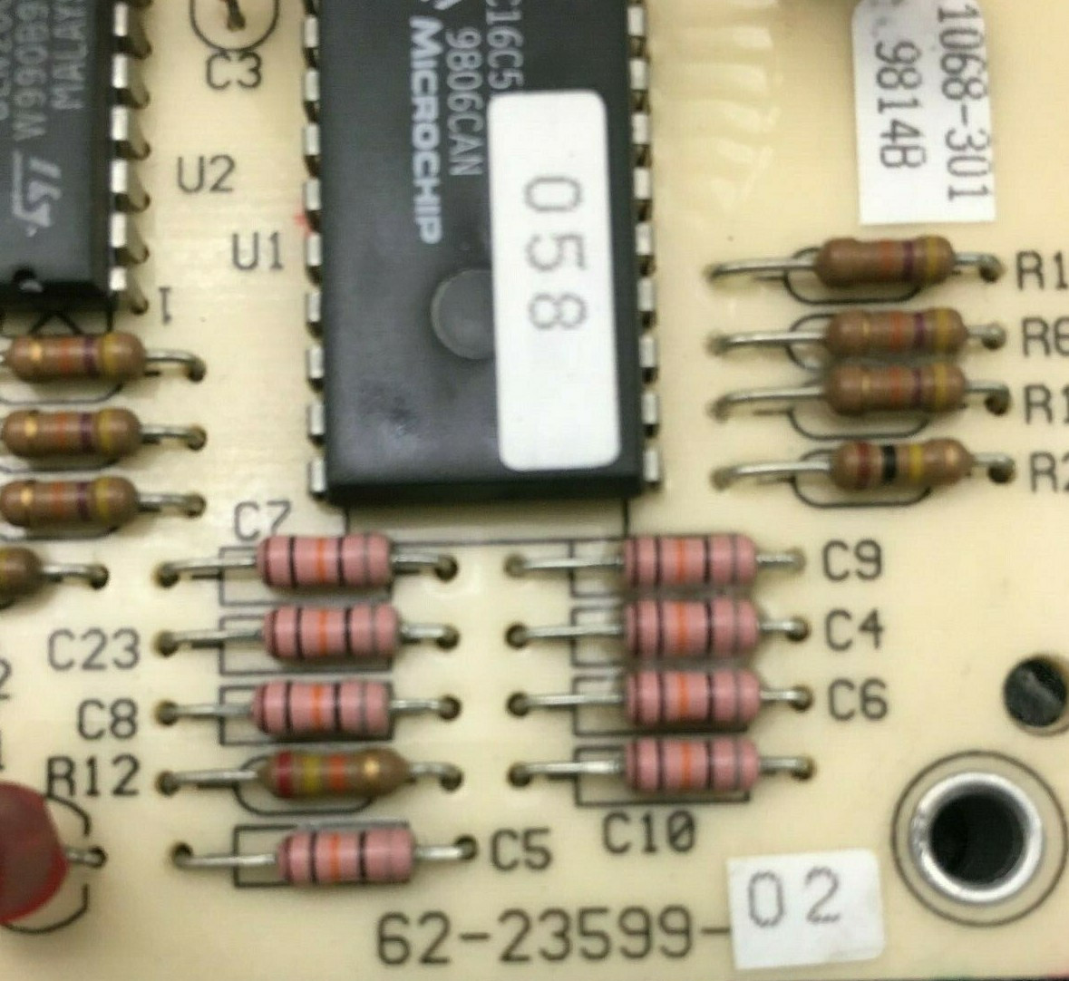 Rheem Ruud Weather King 62-23599-02 Control Circuit Board 1068-301 used D138*