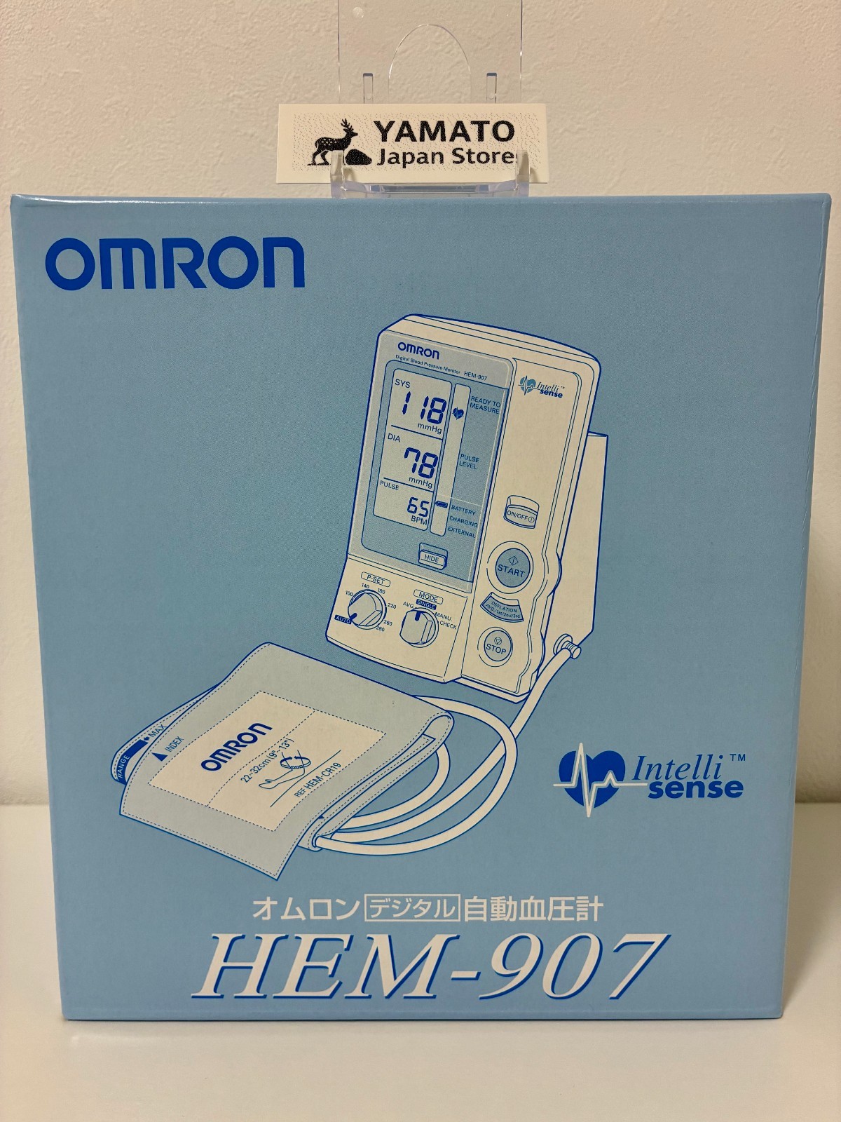 Omron Upper Arm Blood Pressure Monitor HEM-907 Digital Display New From Japan