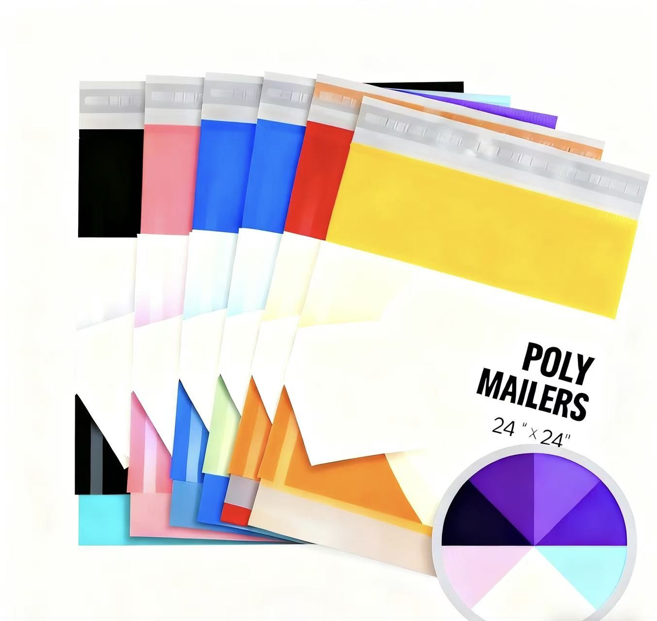 #8 24×24 Multiple Colors Poly Mailer Plastic Mailing Envelope Shipping Bag