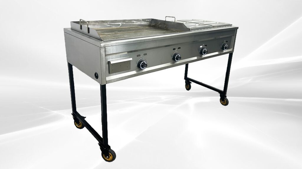NEW 65″ Taco Cart Griddle Warmer Fryer Stainless Steel Propane LP BBQ