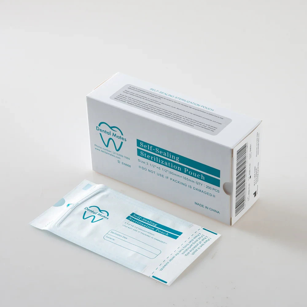 3.5″ x 10″ Self-Sealing Sterilization Pouches for Autoclave – 200pcs/Box