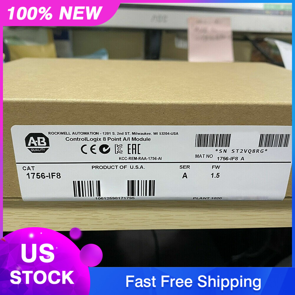 New Sealed Allen Bradley 1756-IF8 ControlLogix 8 Point A/I Module 1756IF8 Ser A