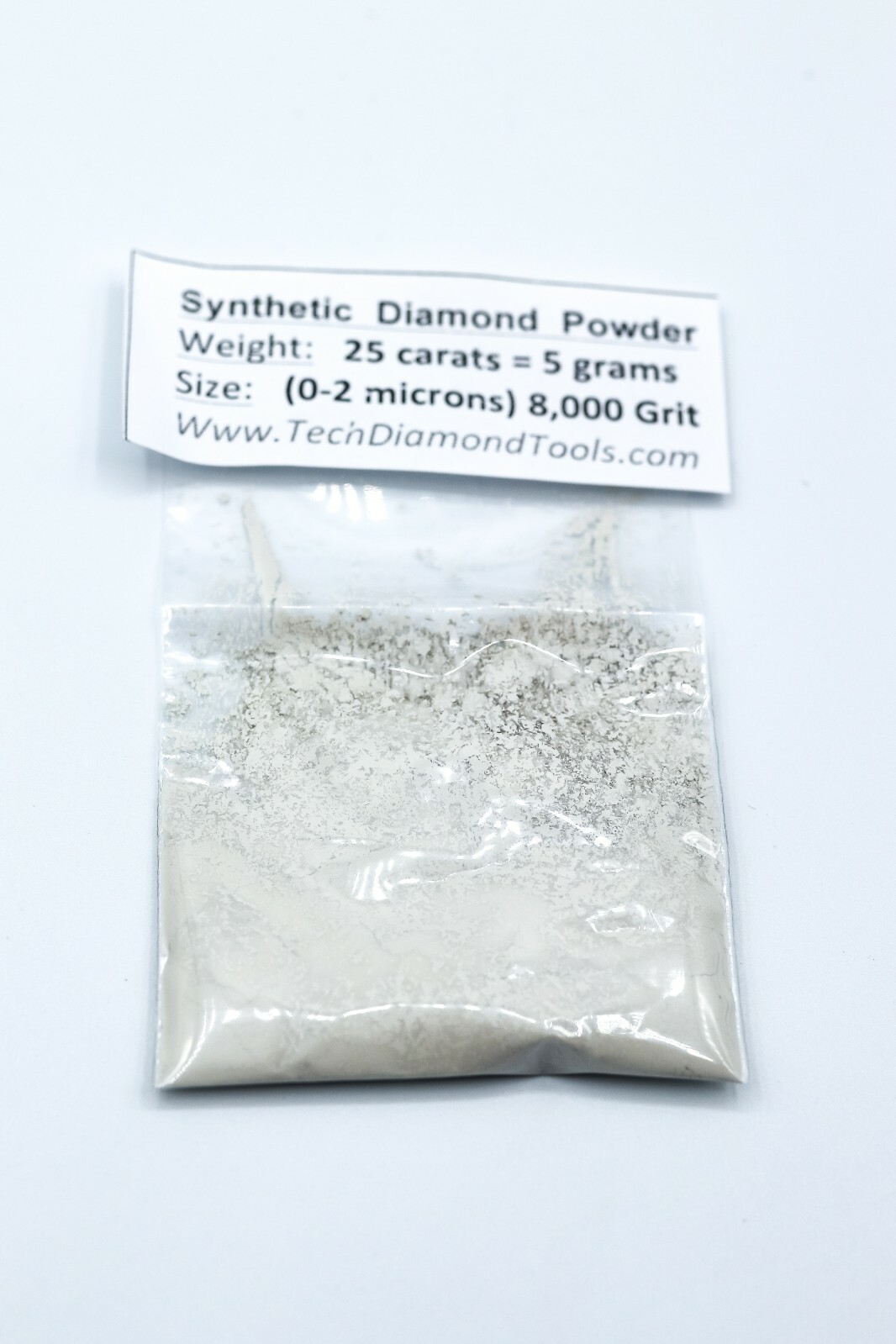TechDiamondTools Diamond Powder 8.000 Grit 0-2 Microns, 25 cts = 5 Grams