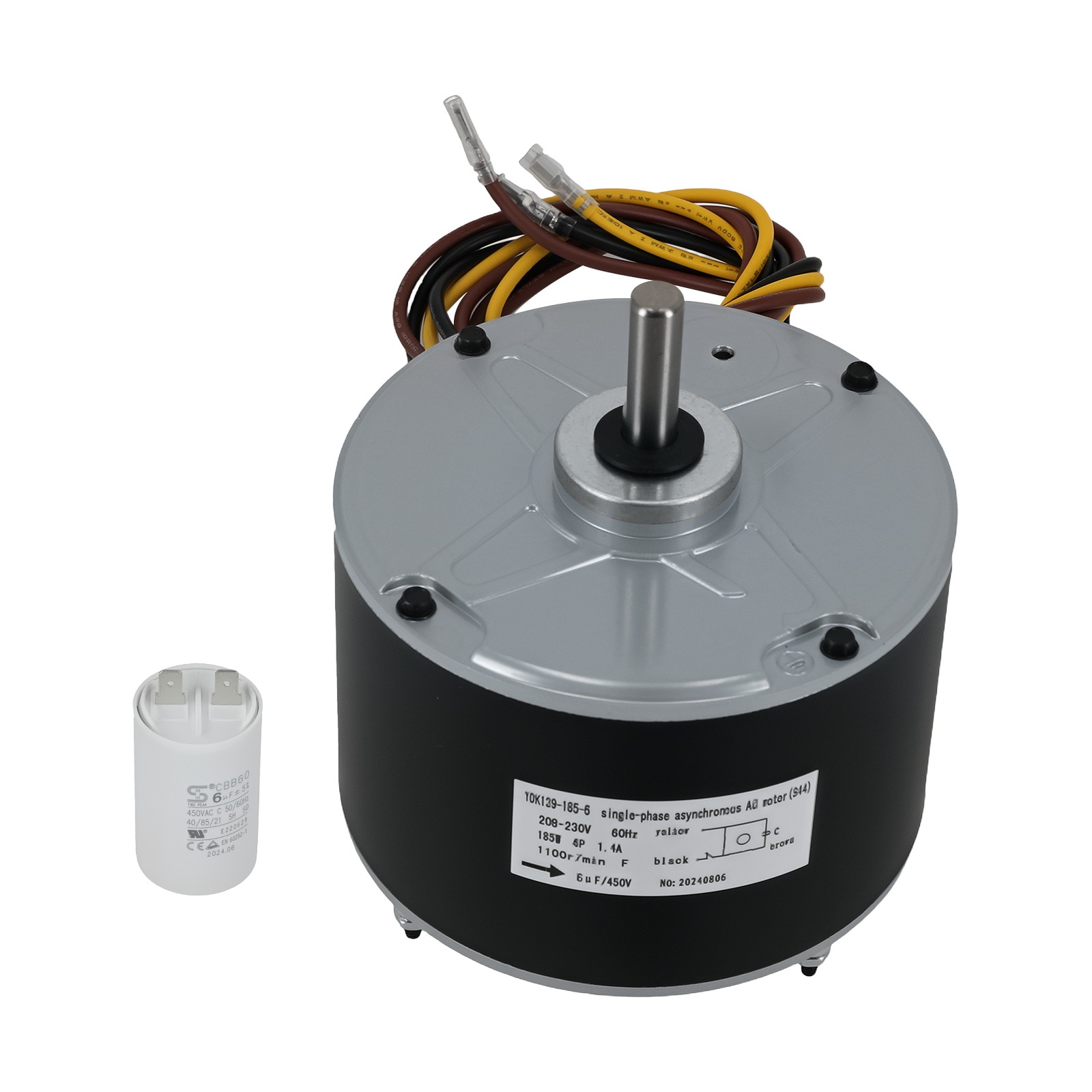 Condenser Fan Motor For Carrier Genteq GE 5KCP39EGS070S 3905 1100 RPM 208-230V