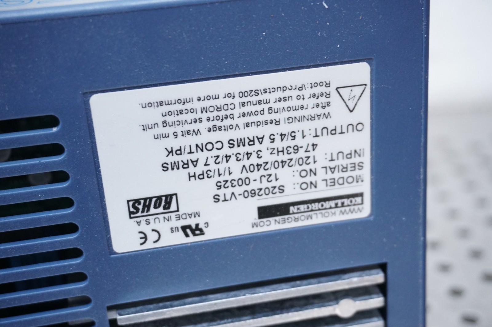 KOLLMORGEN S200 SERIES S20260-VTS Servo Drive