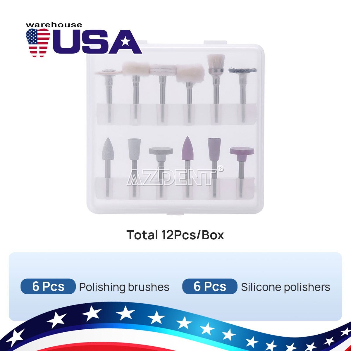 Dental Composite Finishing Polishing Brushes Silicone Polishers RA 2.35mm USA