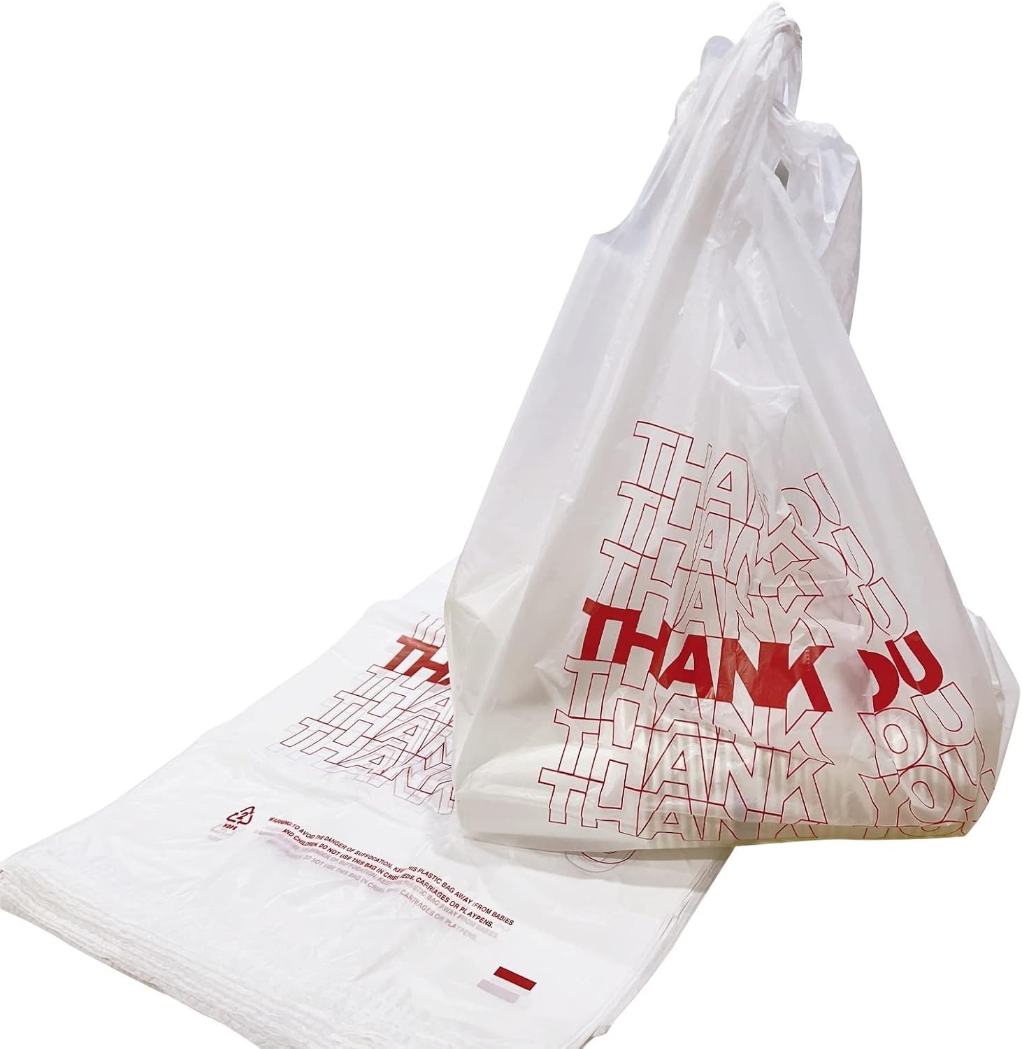 High-Quality 11.5″ x 6.25″ x 21″ Thank You Bags – 500 Count for Small Businesses