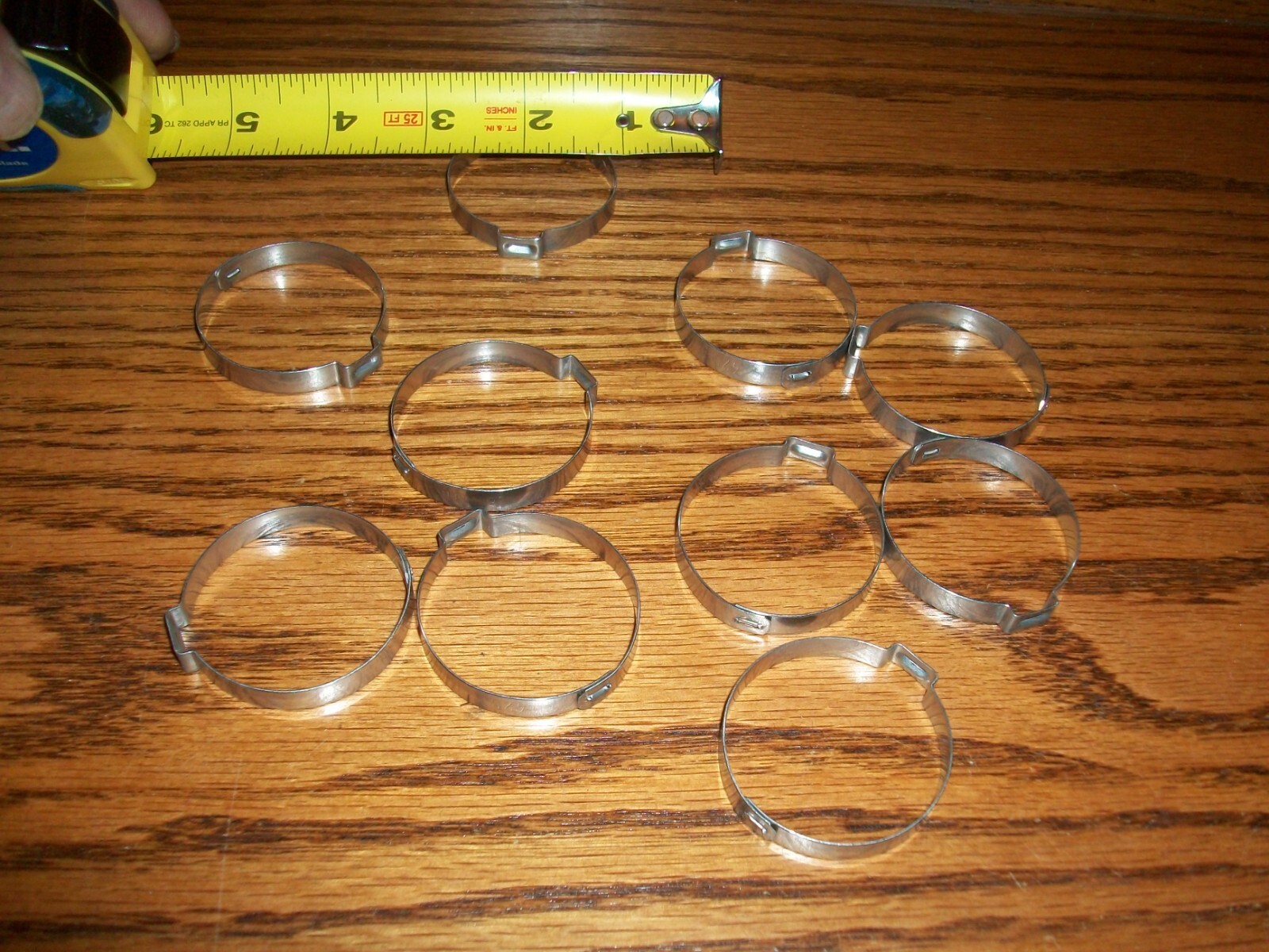 Lot of 10 Oetiker 1.25″ 1-1/4″ Stepless Stainless Hose Clamp- one ear==15500027