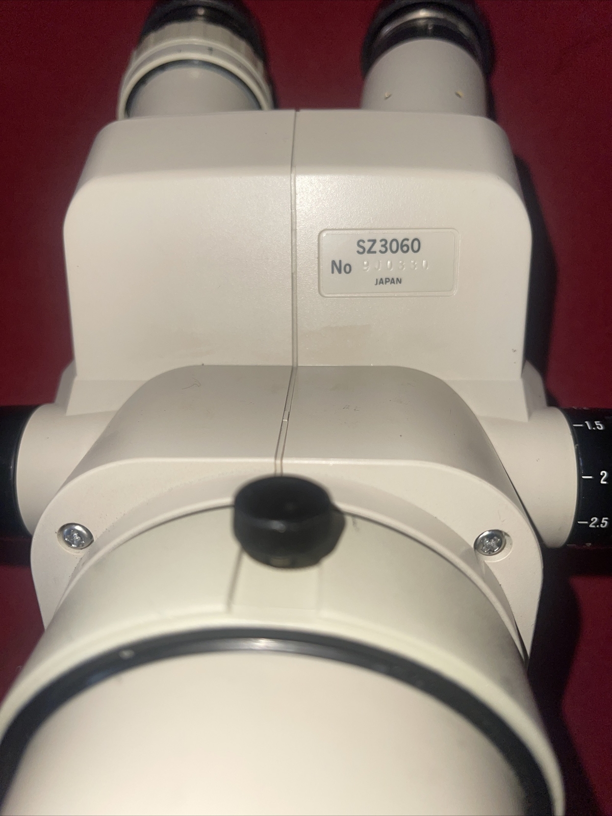 Olympus SZ3060 Microscope Head w/ Nikon Eyepieces 10XA/22 & Body Holder+adapter