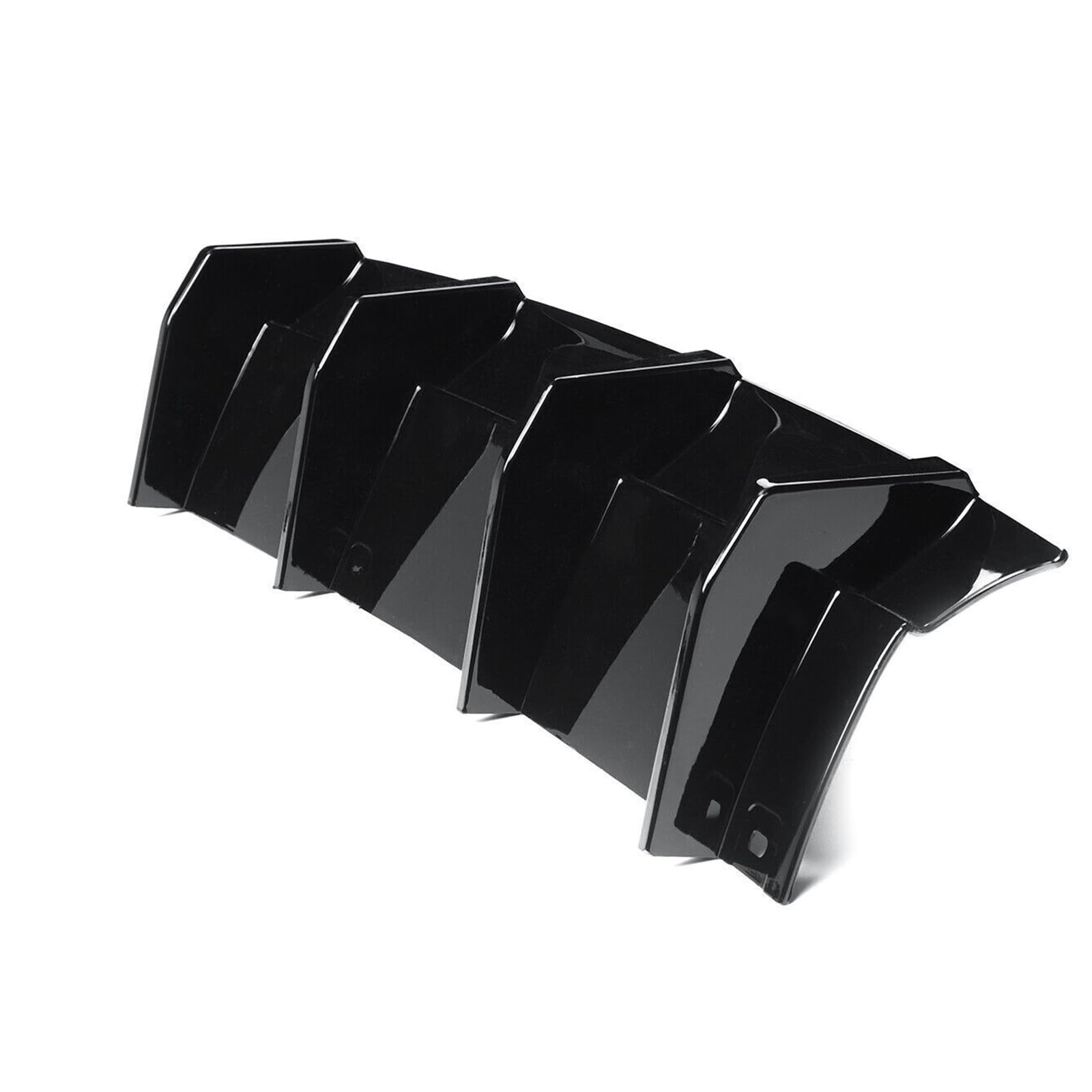 Rear Bumper Diffuser Dodge Challenger SRT SXT 2015-2023 Glossy Black Shark Fins