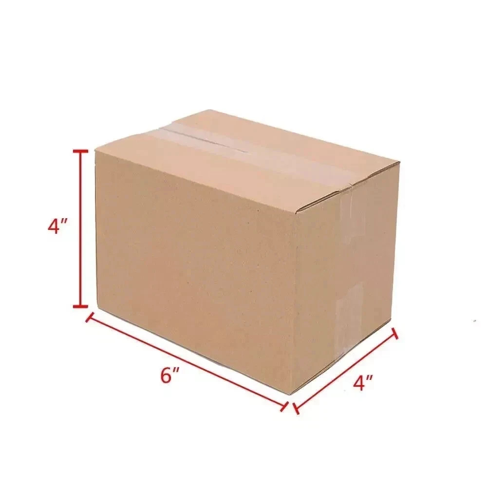 6x4x4 25/pk Shipping Packing Mailing Moving Boxes Corrugated Carton
