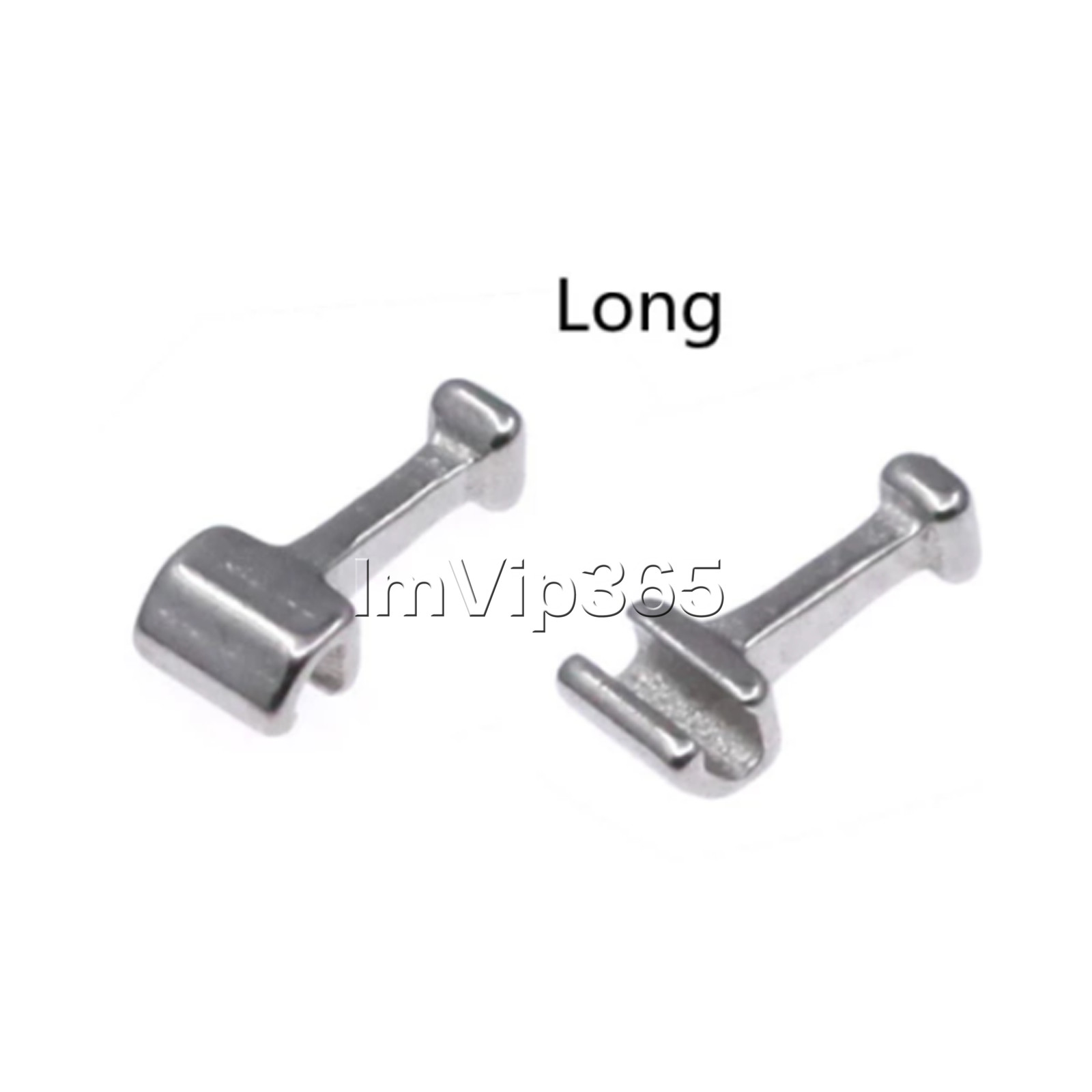 5 Packs 50 Pcs Dental Orthodontic Stainless Steel Crimpable Hook Long Type