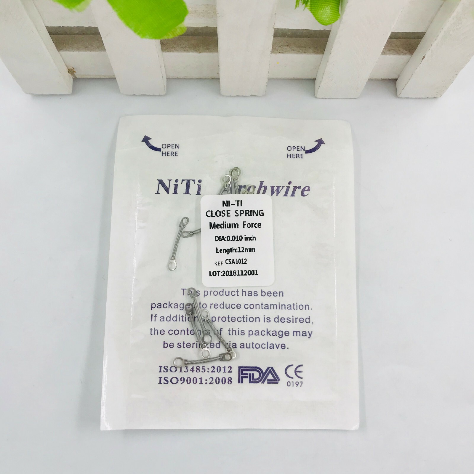 Dental Orthodontic Closed Coil Spring NITI Open Spring 010/012 Force 10Pcs/1Pack