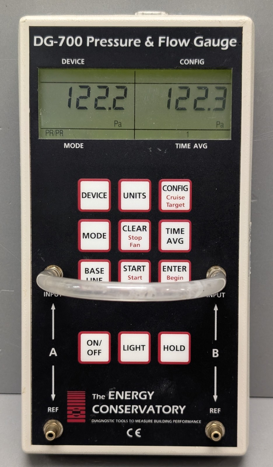 TEC DG-700 blower door manometer pressure flow gauge with USB TESTED warranty