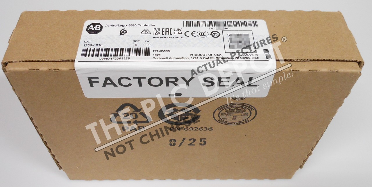 2026 SEALED Allen Bradley 1756-L81E Series /B ControlLogix [REAL US SELLER] #QTY