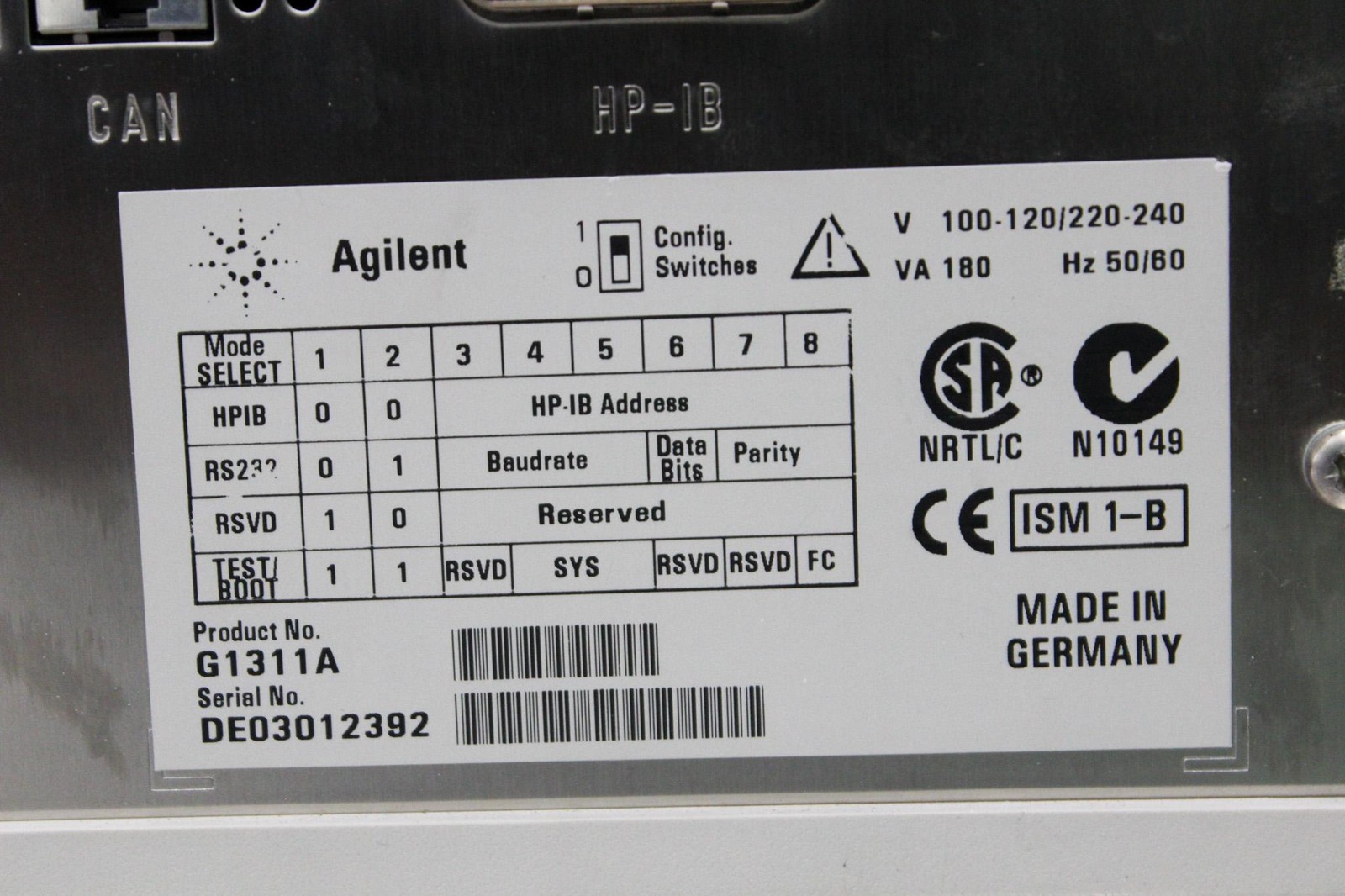 Agilent 1100 HPLC G1311A Quat Pump – Fair Condition (3320041828)